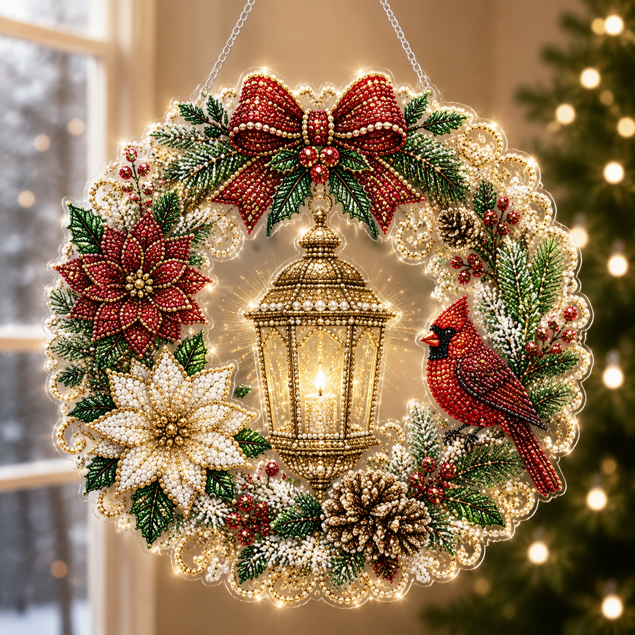 🔥70% OFF - 🎄Christmas Diamond Art Hanging Ornament Kit