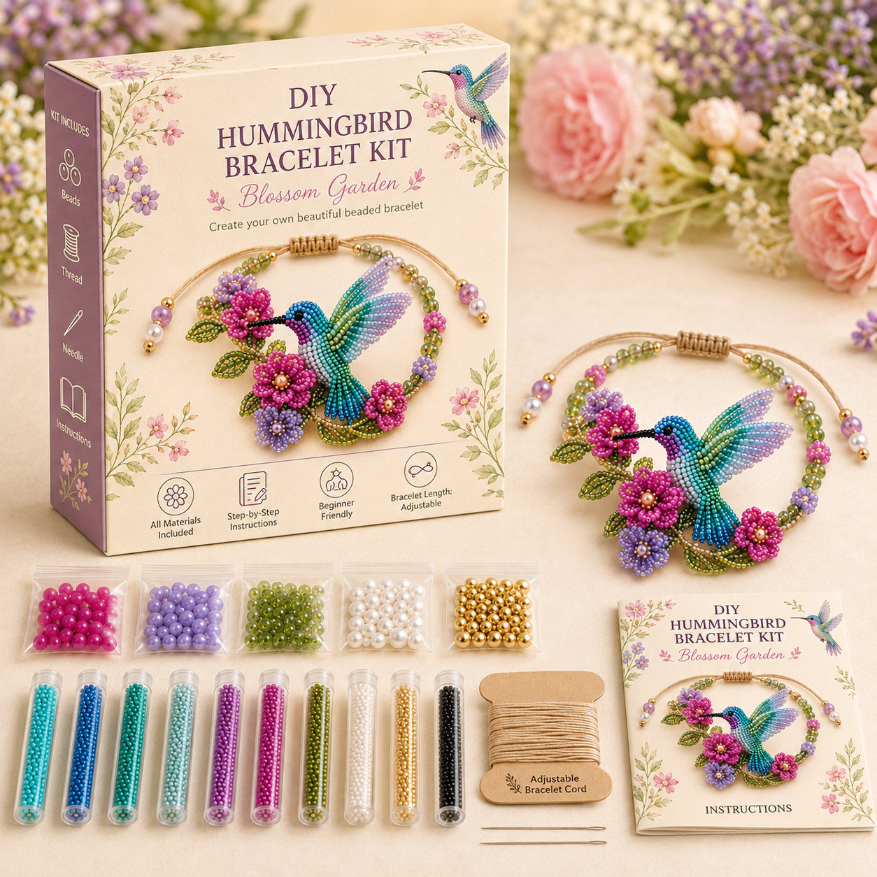 🔥70% Off Last Day -🐙DIY Beaded Bracelet Making Kit