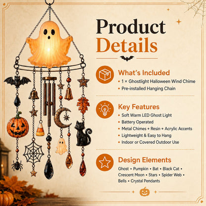 🔥 New Arrival Launch Sale - 70% OFF —👻 Haunted Glow Ghost Wind Chime