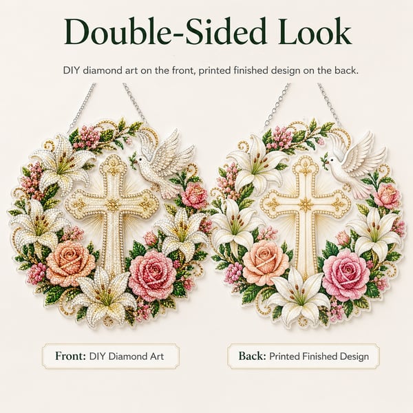 Last day 70%OFF🙏✝️Christian Diamond Art Hanging Ornament Kit