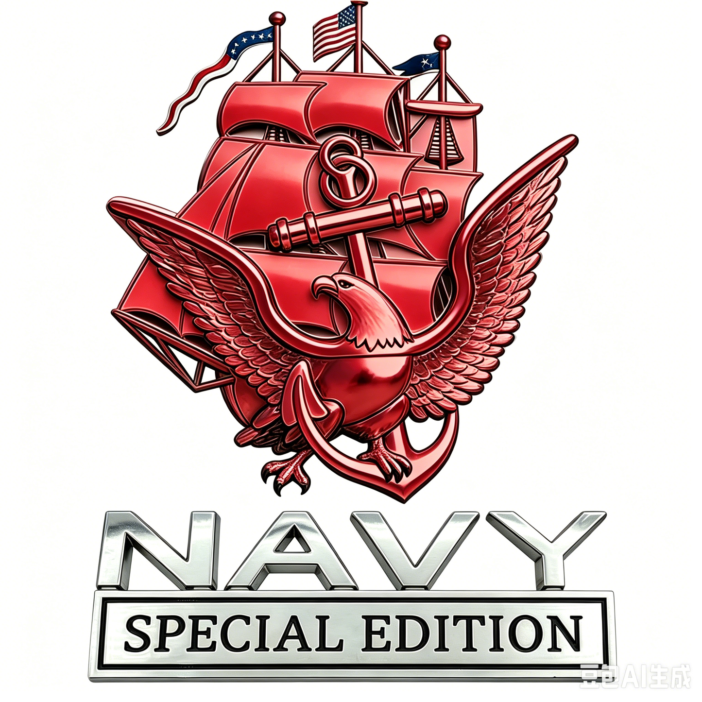 🔥 Father’s Day Sale -🎁U.S. Navy Special Edition Metal Vehicle Badge