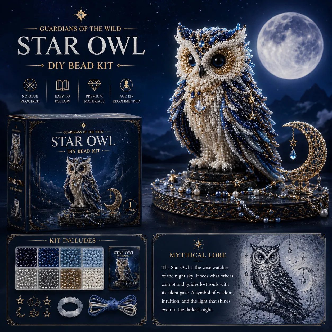 🎁3D Animal Guardian DIY Bead Kit Collection