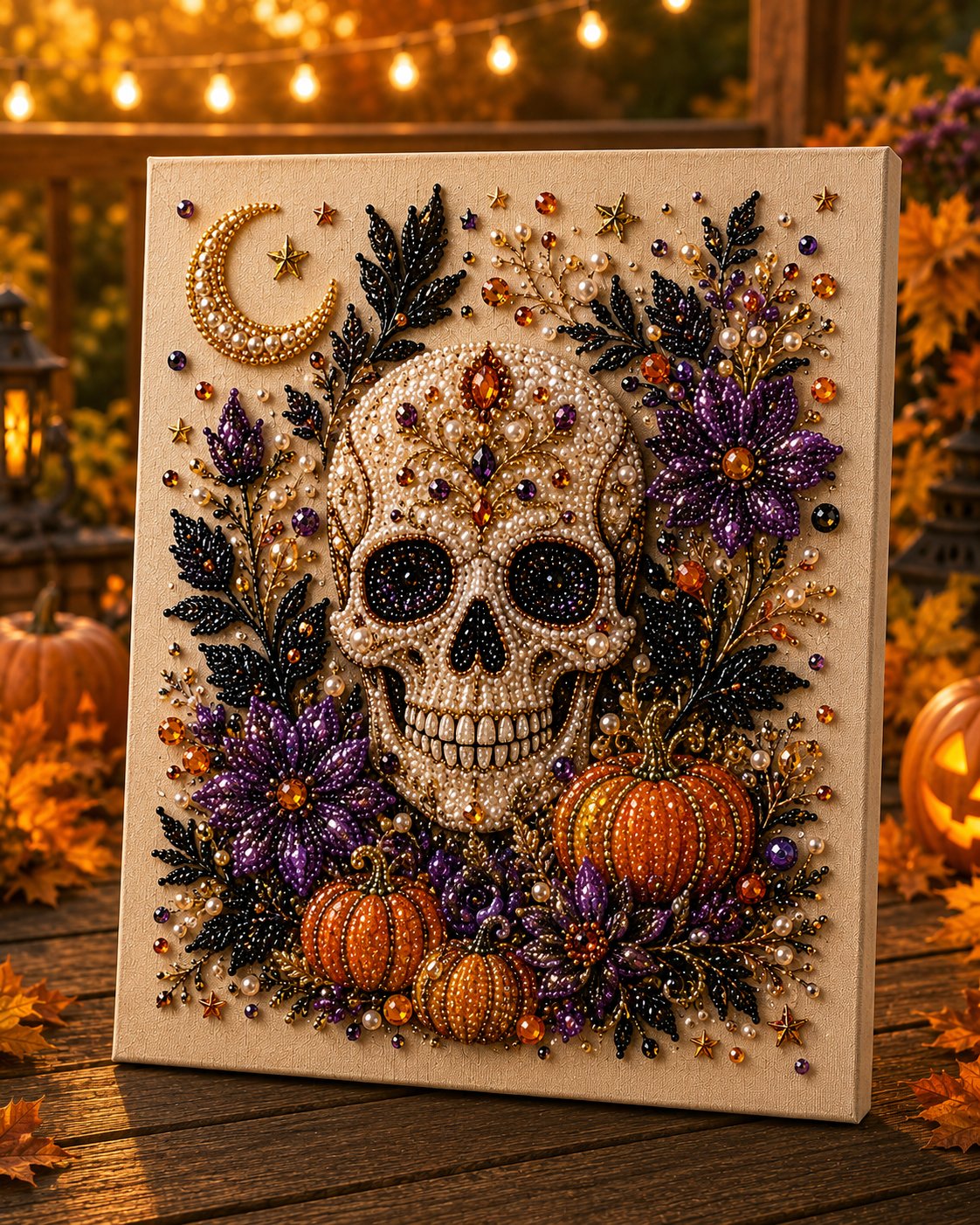 🔥Last Day 70% OFF - 👻✨Halloween Ghost Pearl Art DIY Kit