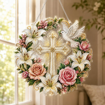 Last day 70%OFF🙏✝️Christian Diamond Art Hanging Ornament Kit
