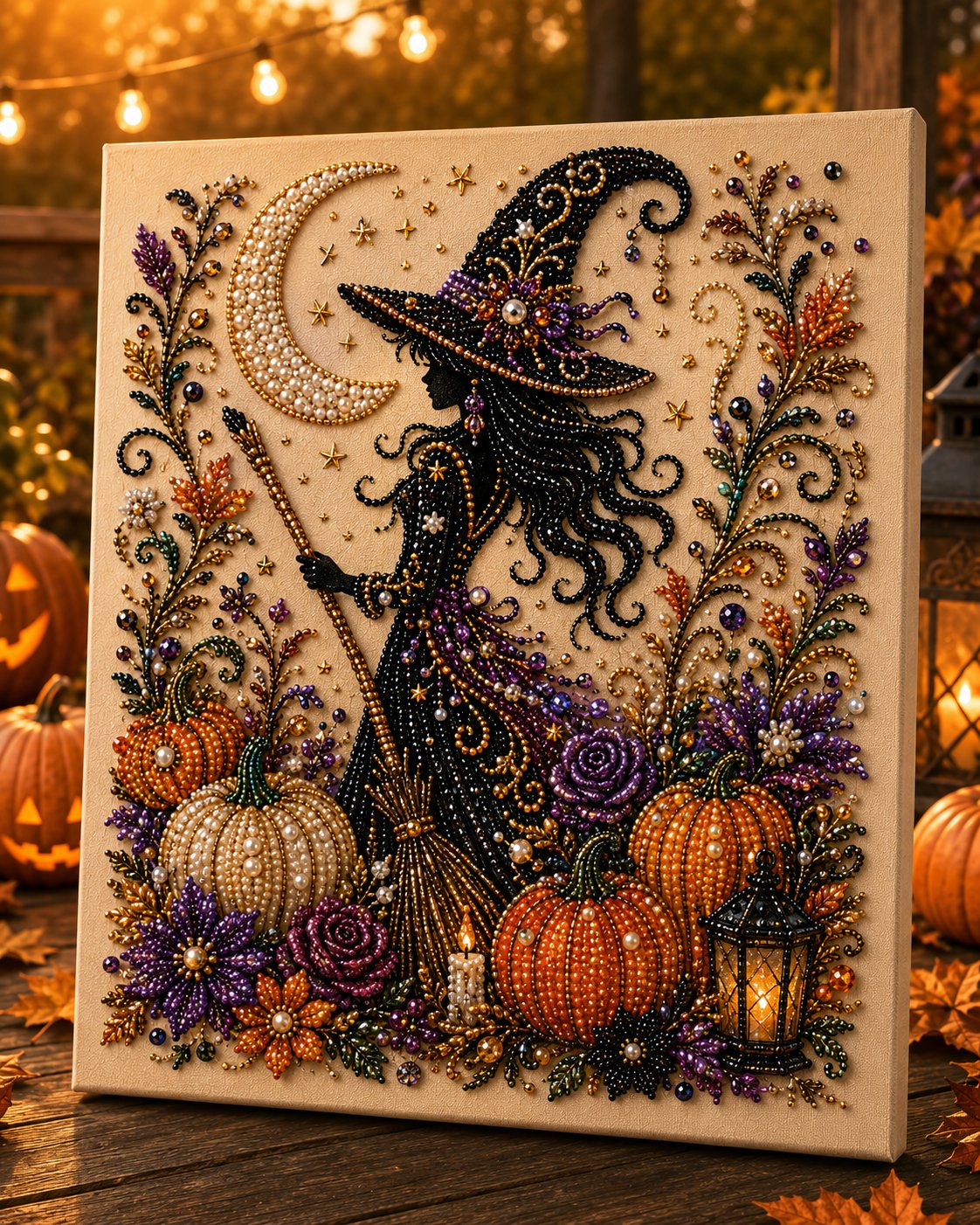 🔥Last Day 70% OFF - 👻✨Halloween Ghost Pearl Art DIY Kit