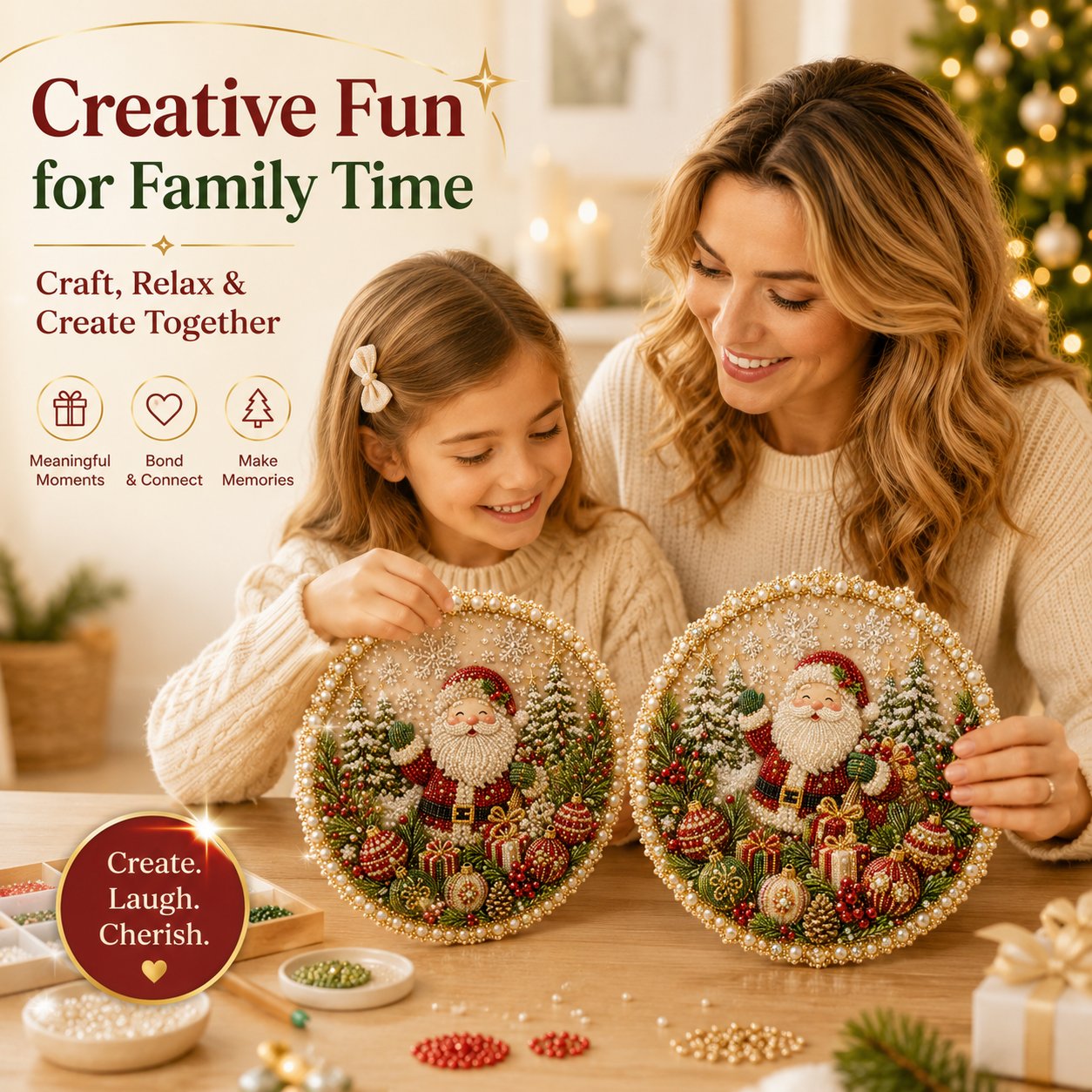 🔥Last Day 70% OFF - 🌸🌻🍂🎄 Four Seasons & Holiday Pearl Art Hanging Wreath Kit ✨(📦Buy 2 Free Shipping)