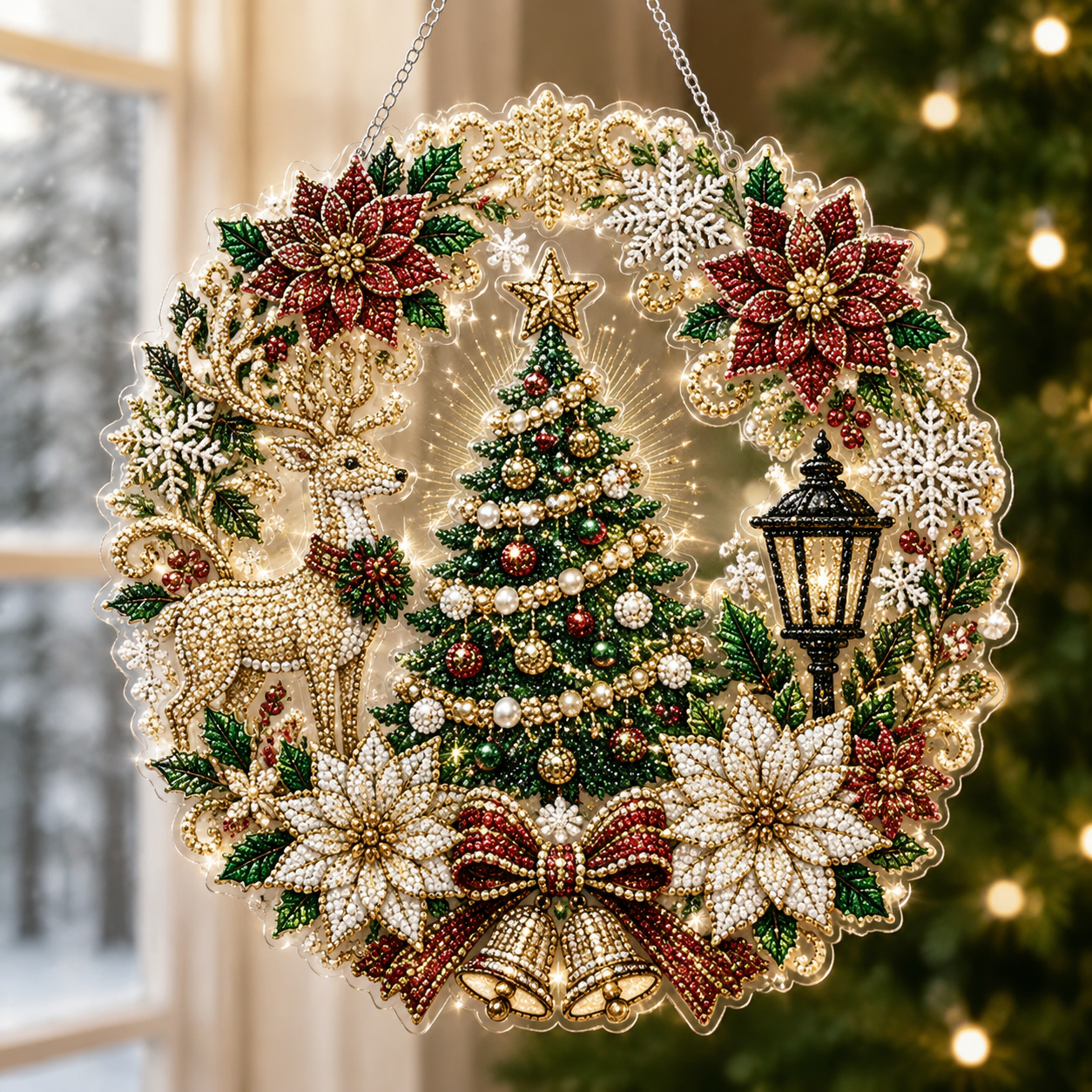 🔥70% OFF - 🎄Christmas Diamond Art Hanging Ornament Kit