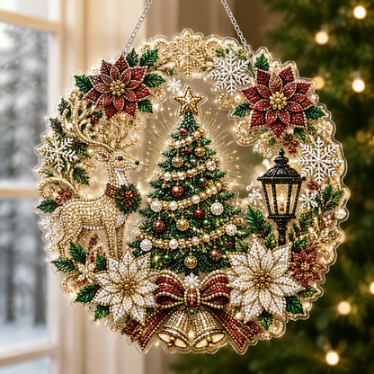 🔥70% OFF - 🎄Christmas Diamond Art Hanging Ornament Kit