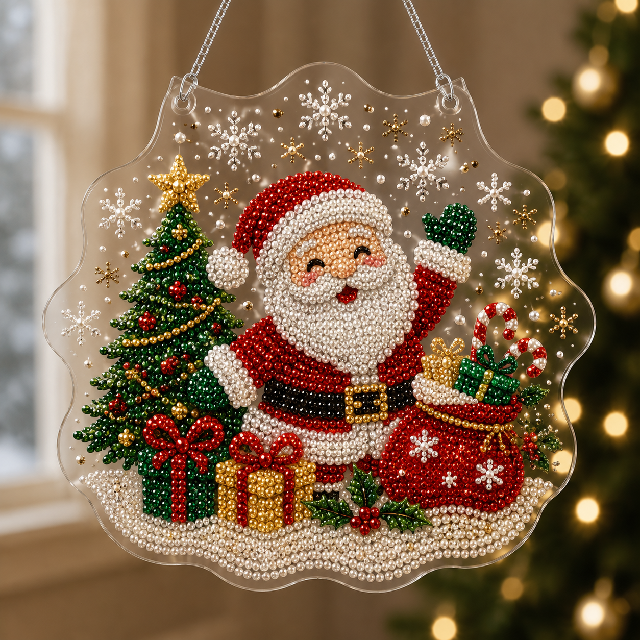 🔥70% OFF - 🎄Christmas Diamond Art Hanging Ornament Kit