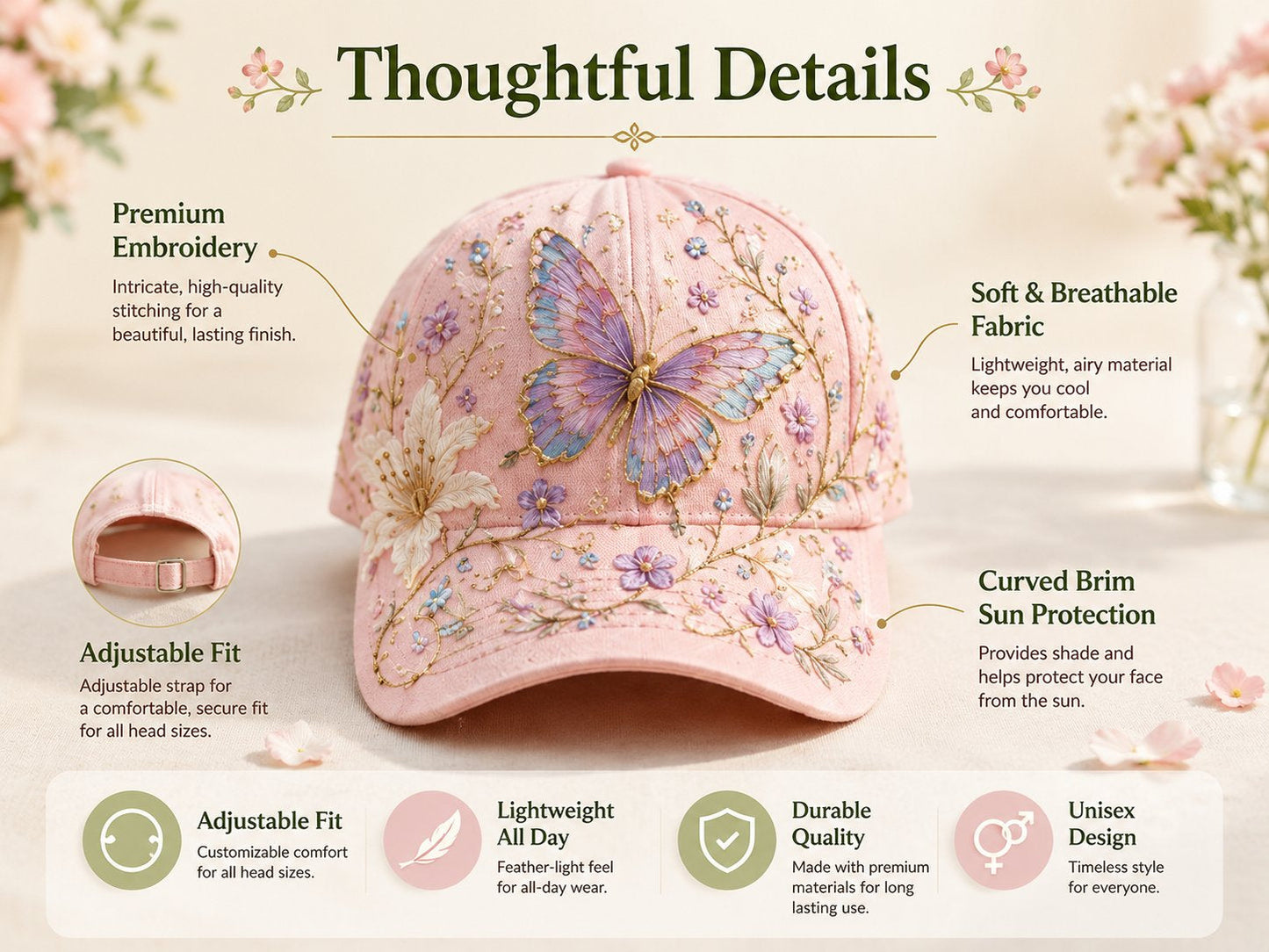 ✨Buy 2 Free Shipping💝🌿 Garden Morning Cap (✨2026 Limited Edition)