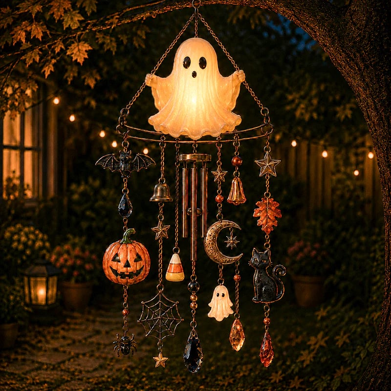 🔥 New Arrival Launch Sale - 70% OFF —👻 Haunted Glow Ghost Wind Chime