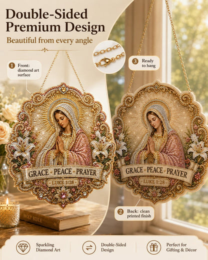 Last day 70%OFF🙏✝️Christian Diamond Art Hanging Ornament Kit