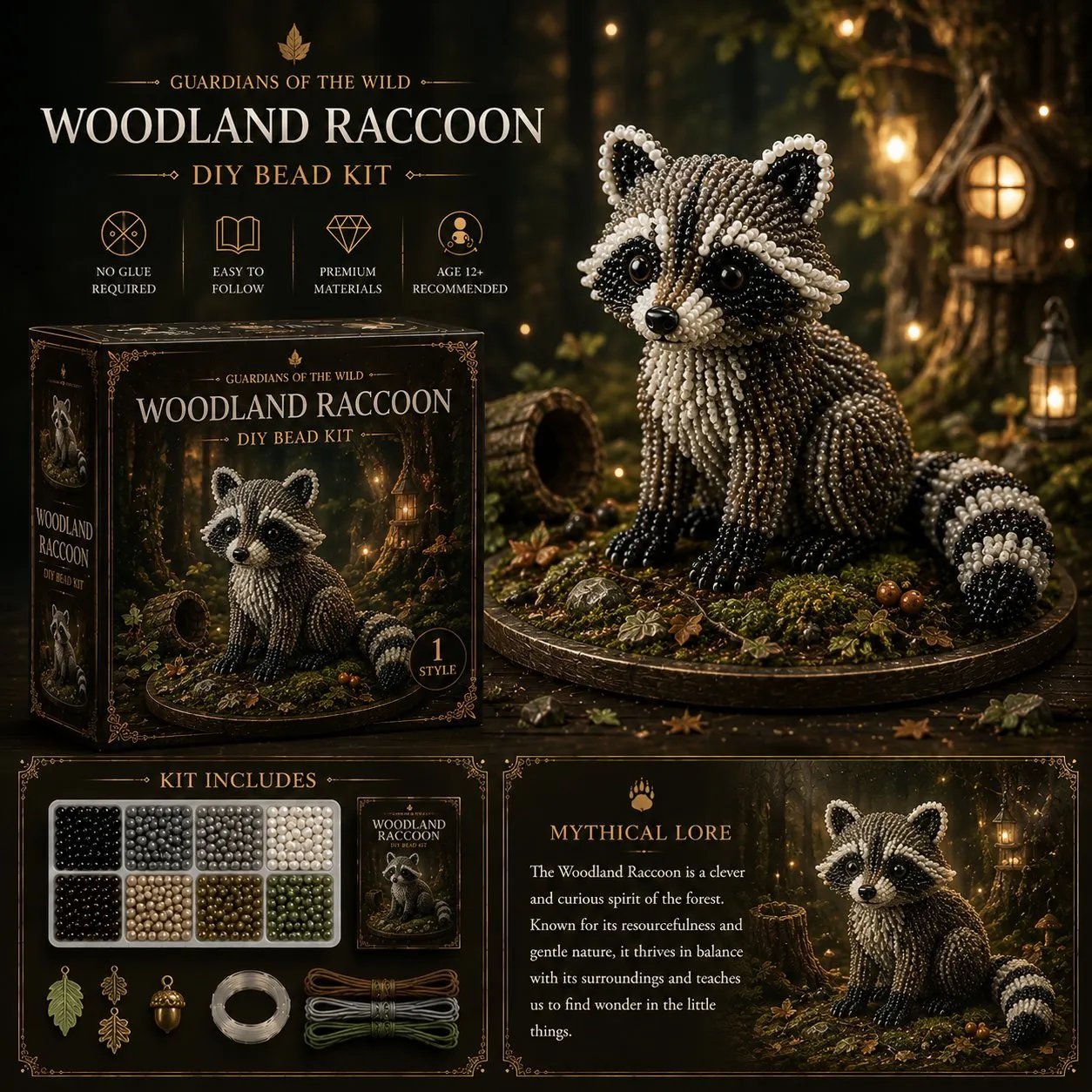 🎁3D Animal Guardian DIY Bead Kit Collection