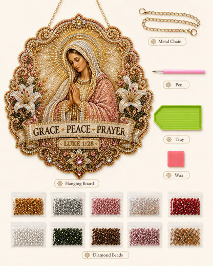 Last day 70%OFF🙏✝️Christian Diamond Art Hanging Ornament Kit