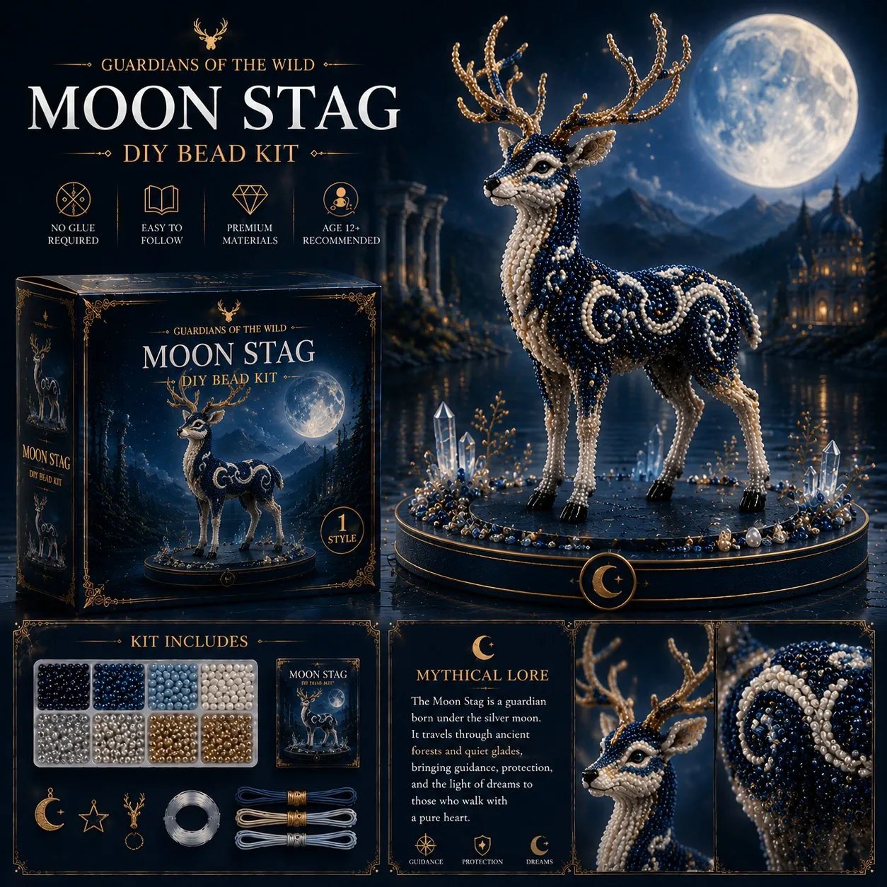 🎁3D Animal Guardian DIY Bead Kit Collection
