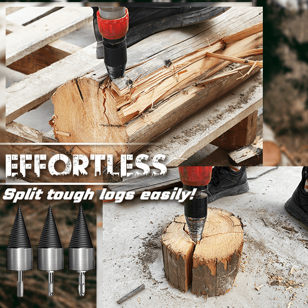 💞50K+ SOLD!✅The Professional Upgrade for Firewood Prep. Durable Drill Set Makes Quick Work of Logs.