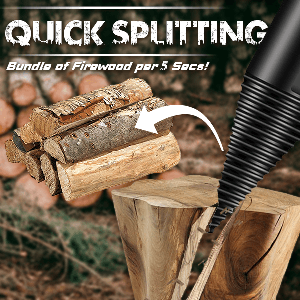 💞50K+ SOLD!✅The Professional Upgrade for Firewood Prep. Durable Drill Set Makes Quick Work of Logs.