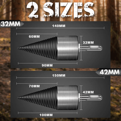 💞50K+ SOLD!✅The Professional Upgrade for Firewood Prep. Durable Drill Set Makes Quick Work of Logs.